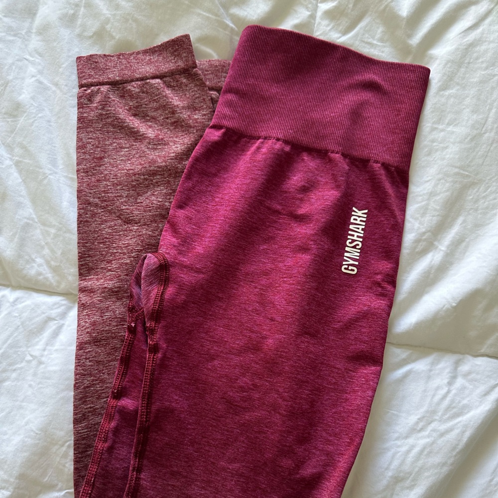 Gymshark Red Sweatpants Premium Athletic Wear